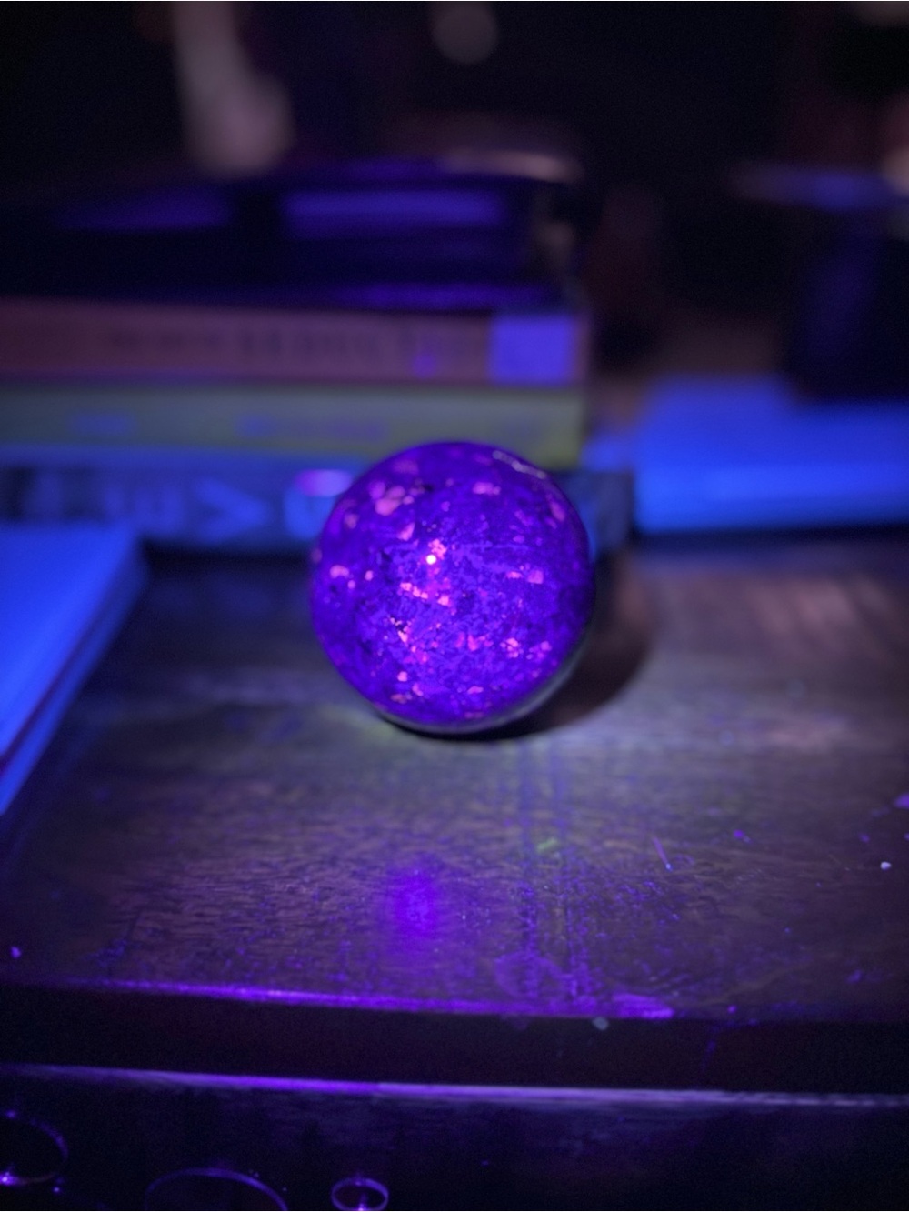 ✨ Natural Yooperlite UV Reactive Sphere • 619 g • 76.2 mm